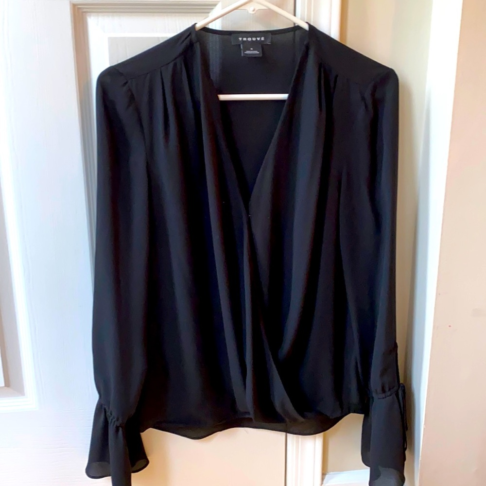 Trouvé Nordstrom brand black blouse